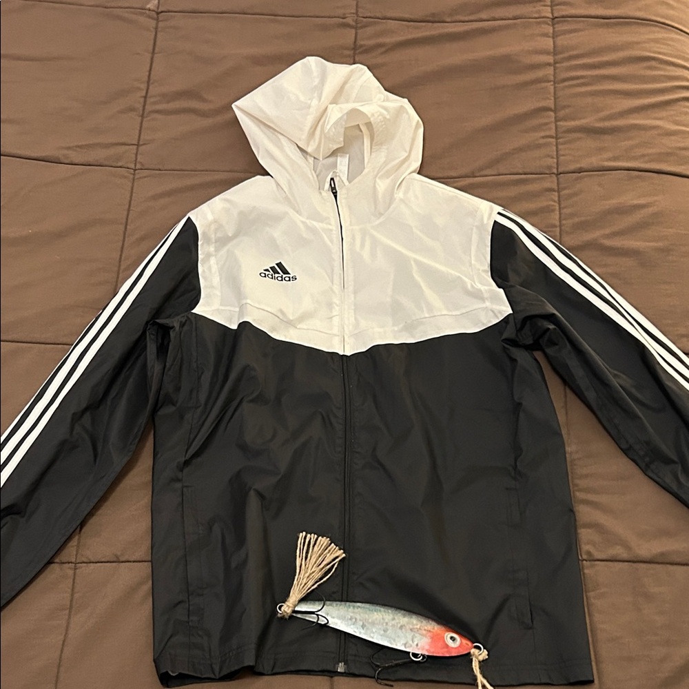 Adidas Monochrome Hooded Track Jacket